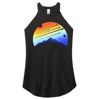 Retro Mountain Stars Women’s Perfect Tri Rocker Tank