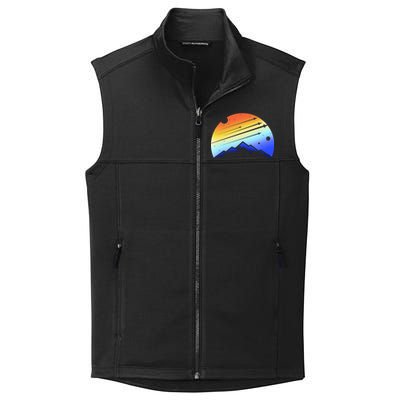 Retro Mountain Stars Collective Smooth Fleece Vest