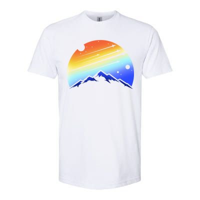 Retro Mountain Stars Softstyle CVC T-Shirt