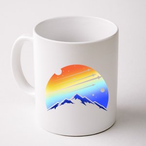 Retro Mountain Stars Coffee Mug