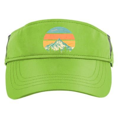 Retro Mountain Wilderness Vintage Adult Drive Performance Visor