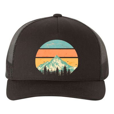 Retro Mountain Wilderness Vintage Yupoong Adult 5-Panel Trucker Hat