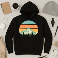 Retro Mountain Wilderness Vintage Hoodie