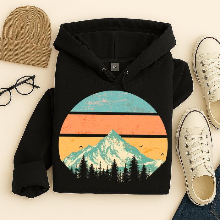 Retro Mountain Wilderness Vintage Hoodie