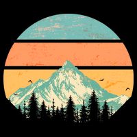 Retro Mountain Wilderness Vintage Hoodie