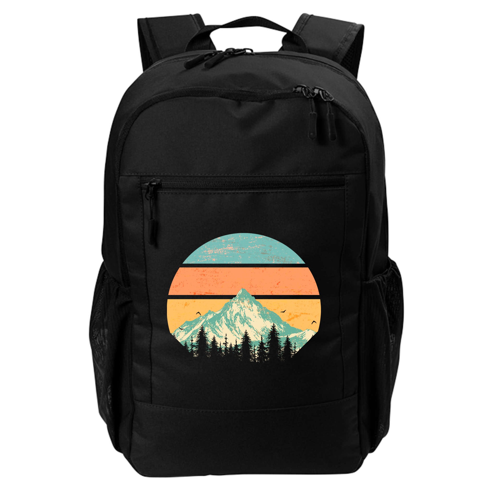Retro Mountain Wilderness Vintage Backpack
