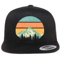 Retro Mountain Wilderness Vintage Flatbill Hat