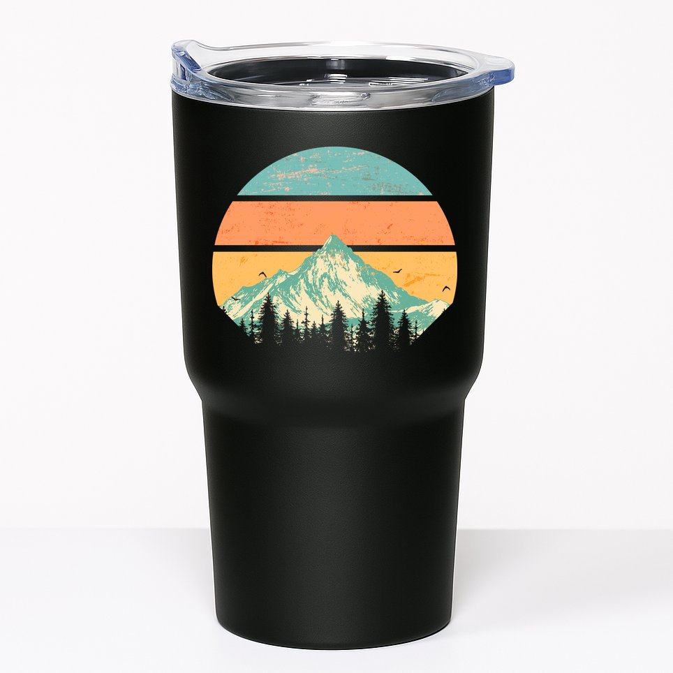 Retro Mountain Wilderness Vintage Tumbler
