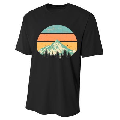 Retro Mountain Wilderness Vintage Performance Sprint T-Shirt