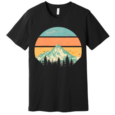 Retro Mountain Wilderness Vintage Premium T-Shirt