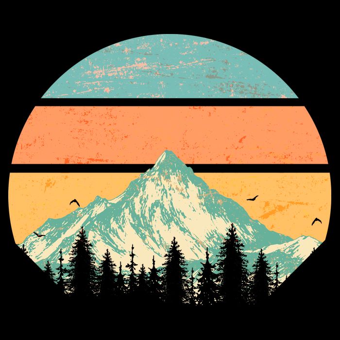 Retro Mountain Wilderness Vintage Toddler T-Shirt