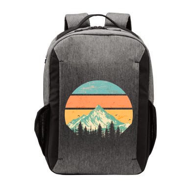 Retro Mountain Wilderness Vintage Vector Backpack