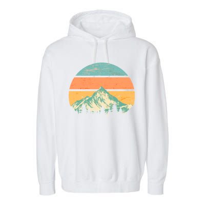 Retro Mountain Wilderness Vintage Garment-Dyed Fleece Hoodie