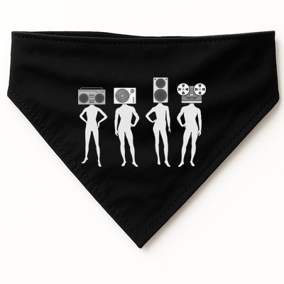 Retro Music Head USA-Made Doggie Bandana