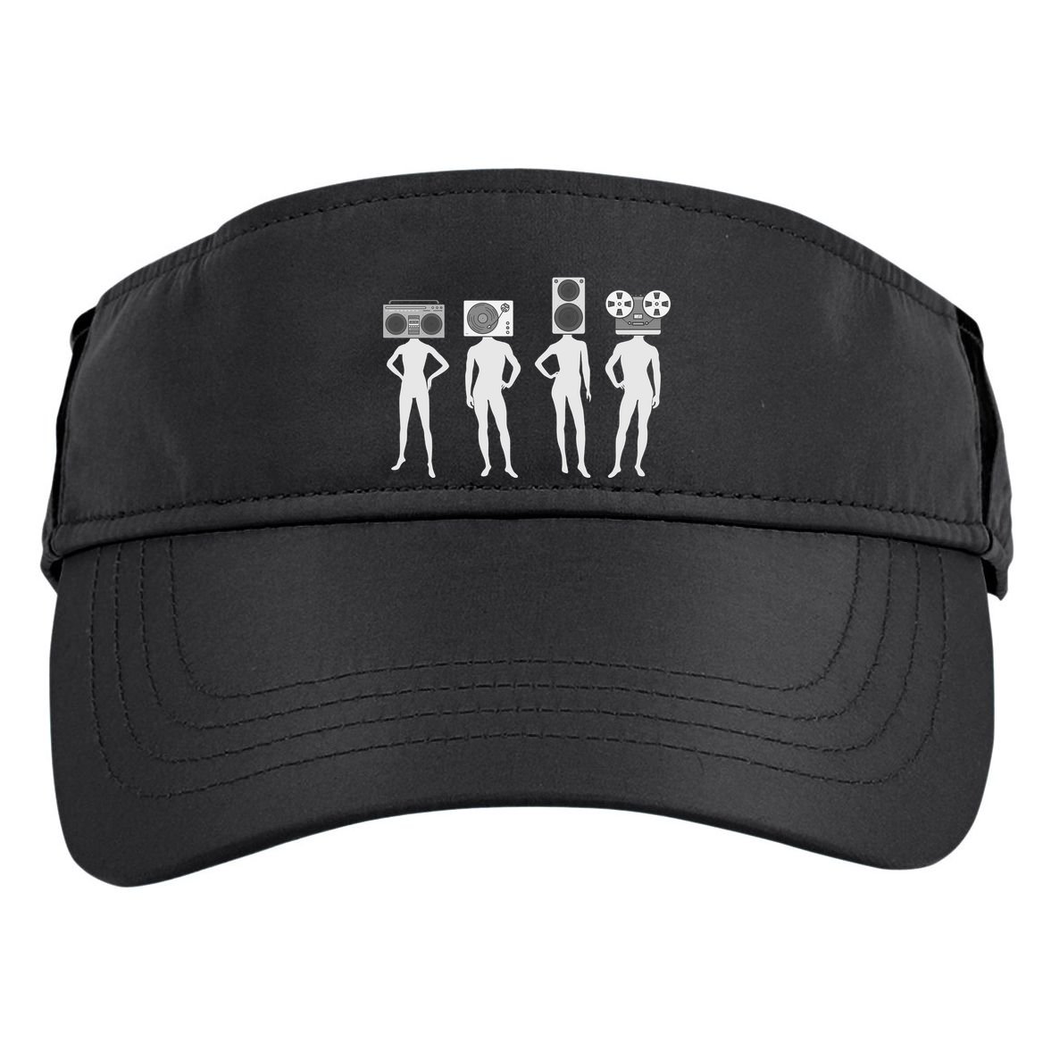 Retro Music Head Adult Drive Performance Visor