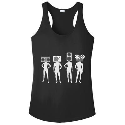Retro Music Head Ladies PosiCharge Competitor Racerback Tank