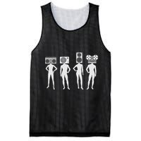 Retro Music Head Mesh Reversible Basketball Jersey Tank