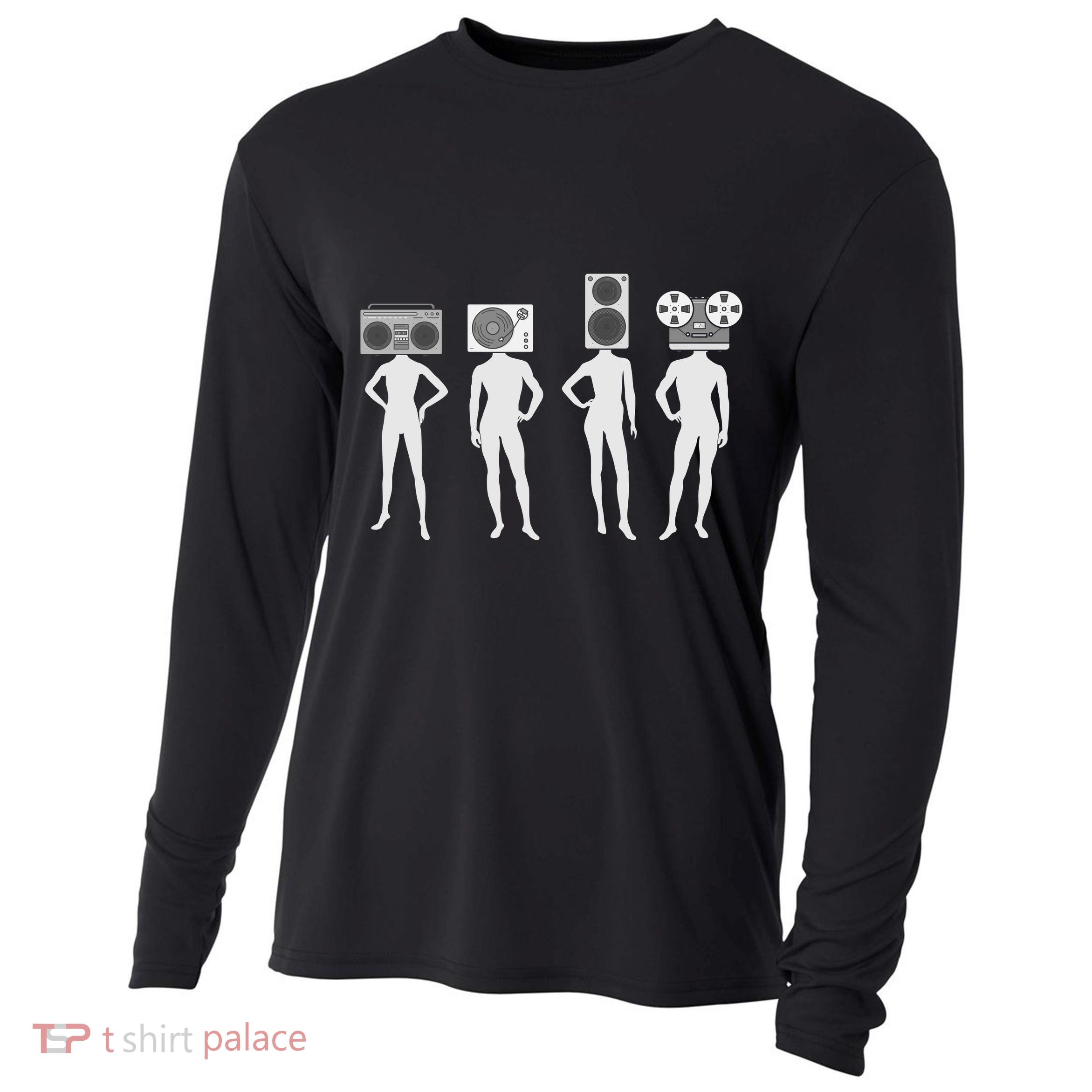 Retro Music Head Cooling Performance Long Sleeve Crew