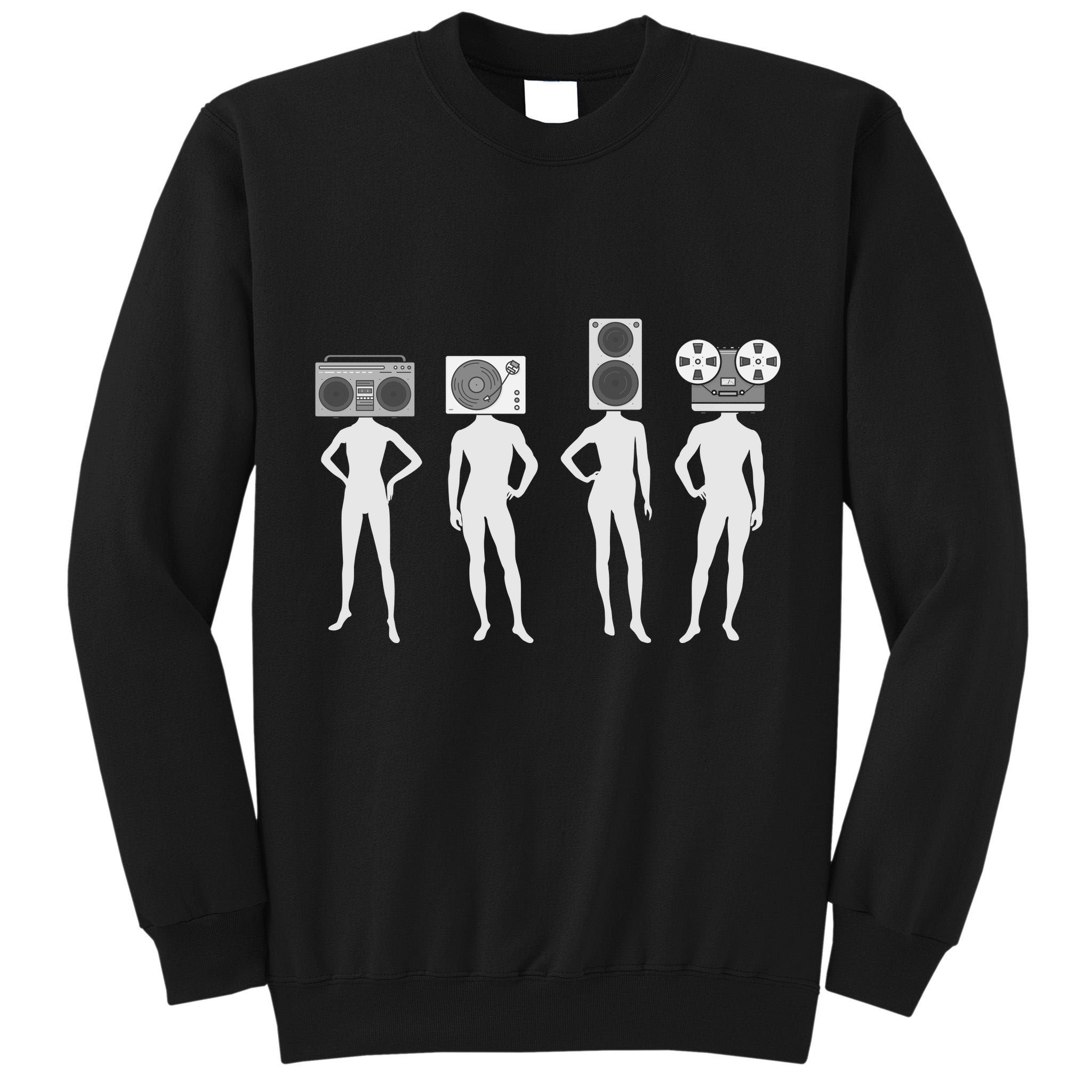 Retro Music Head Tall Sweatshirt