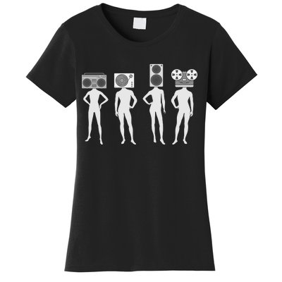 Retro Music Head Women's T-Shirt