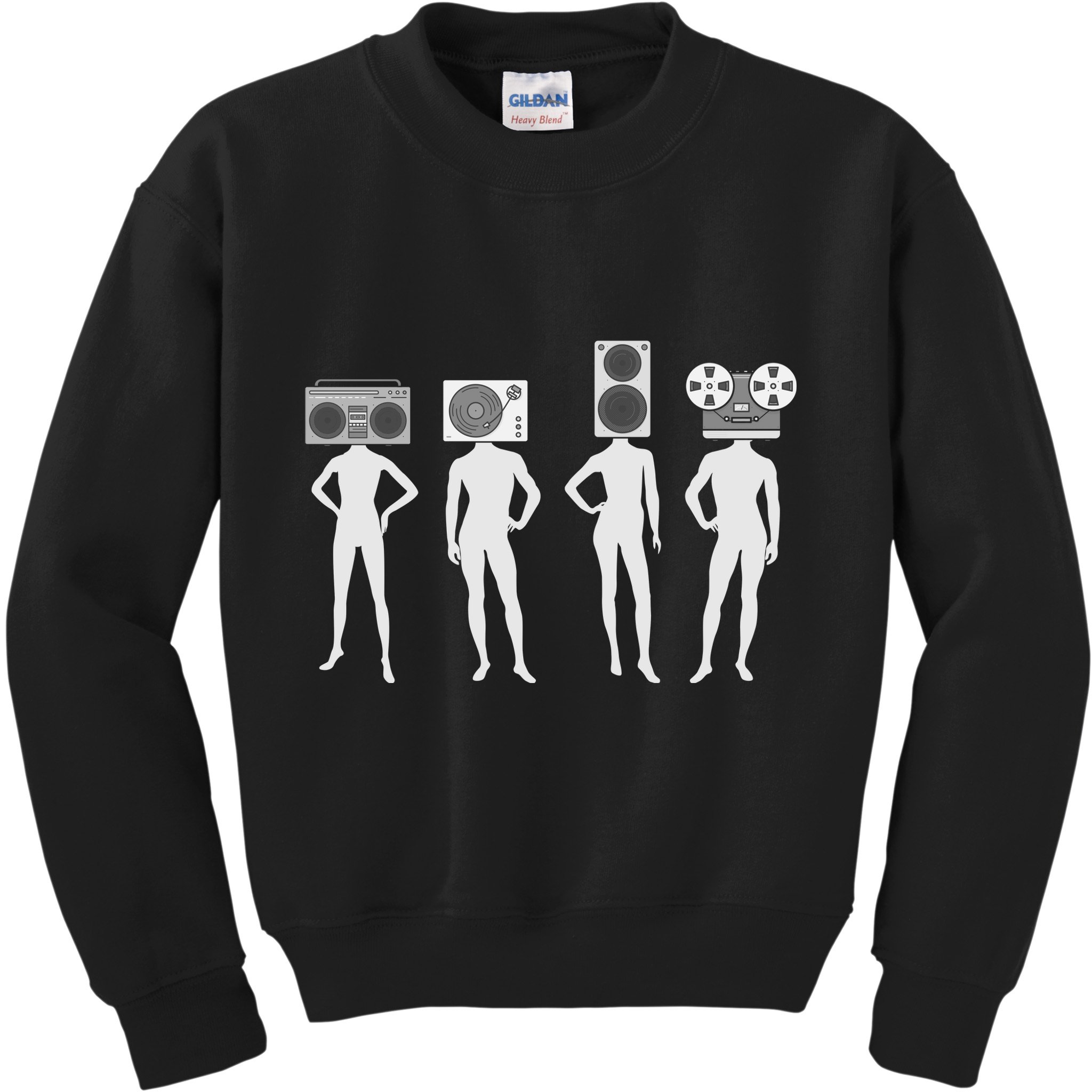 Retro Music Head Kids Sweatshirt
