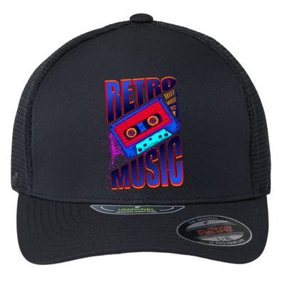 Retro Music Neon Flexfit Unipanel Trucker Cap