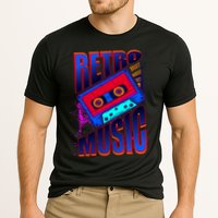 Retro Music Neon Cooling Performance Crew T-Shirt