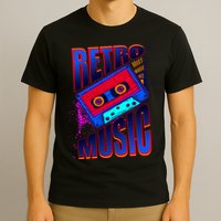 Retro Music Neon T-Shirt