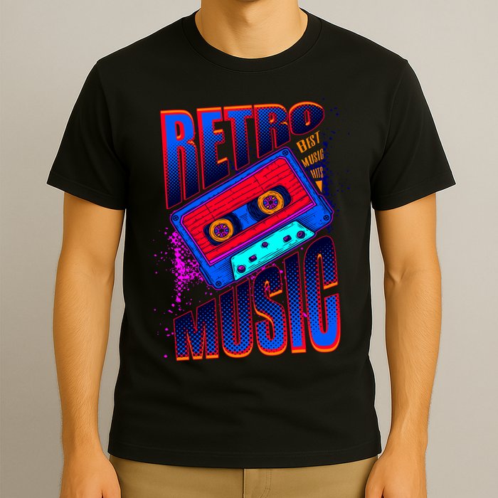 Retro Music Neon T-Shirt