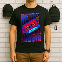 Retro Music Neon T-Shirt