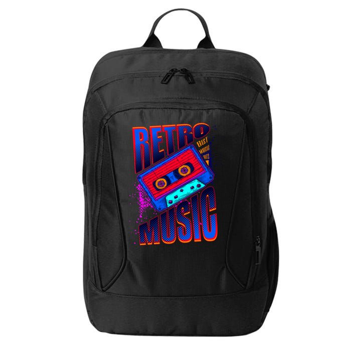 Retro Music Neon City Backpack