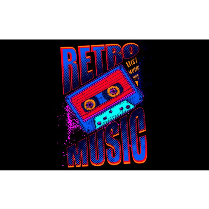 Retro Music Neon Bumper Sticker