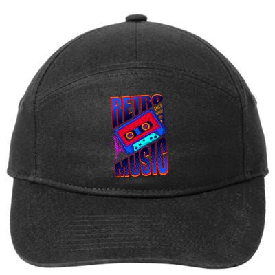 Retro Music Neon 7-Panel Snapback Hat