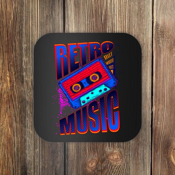 Retro Music Neon Coaster