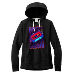 Retro Music Neon Women's Fleece Hoodie