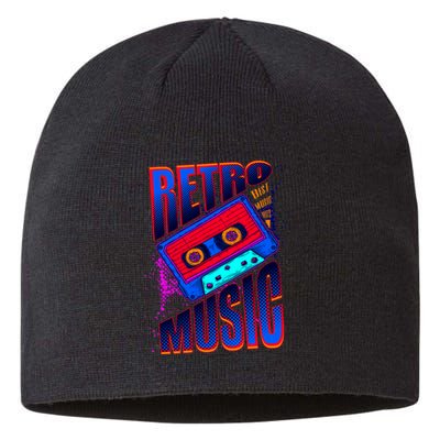 Retro Music Neon Sustainable Beanie