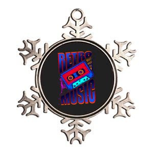 Retro Music Neon Metallic Star Ornament