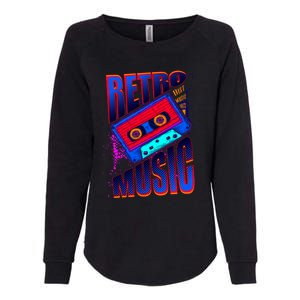 Retro Music Neon Womens California Wash Sweatshirt