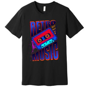 Retro Music Neon Premium T-Shirt