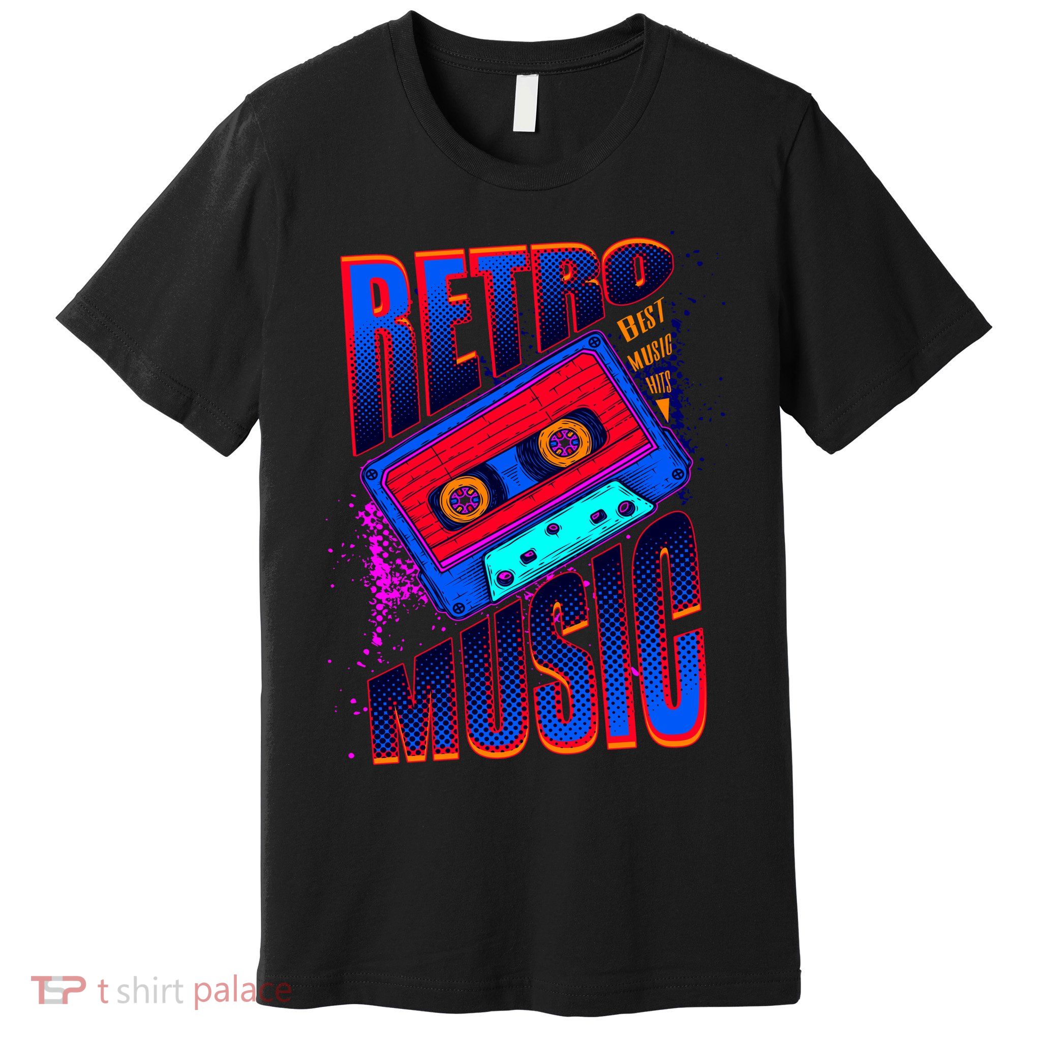 Retro Music Neon Premium T-Shirt