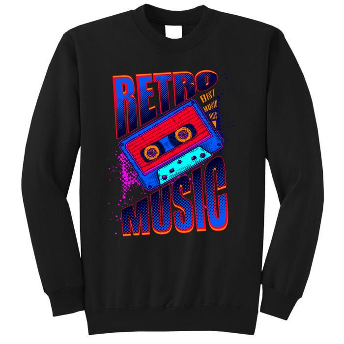 Retro Music Neon Tall Sweatshirt