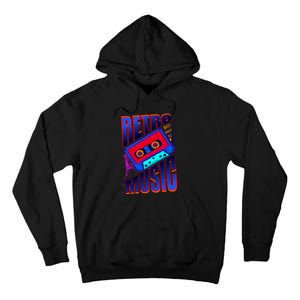 Retro Music Neon Tall Hoodie