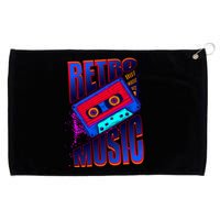 Retro Music Neon Grommeted Golf Towel