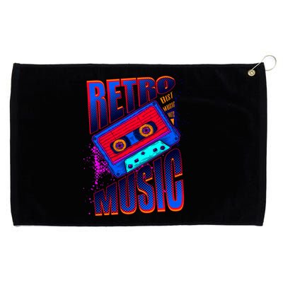 Retro Music Neon Grommeted Golf Towel