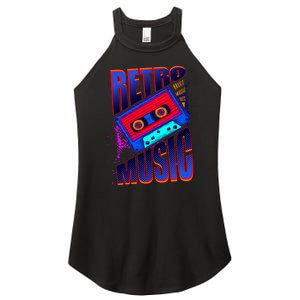 Retro Music Neon Women's Perfect Tri Rocker Tank