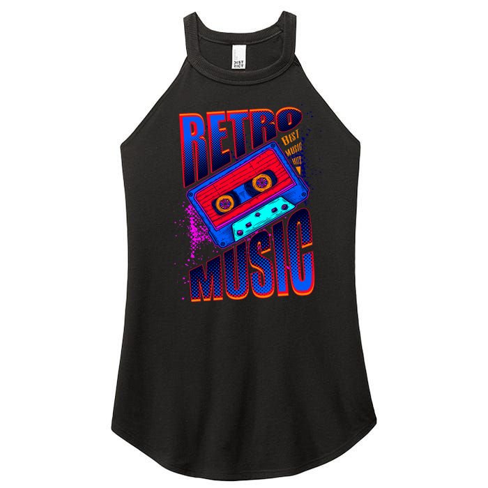 Retro Music Neon Women's Perfect Tri Rocker Tank