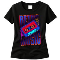 Retro Music Neon Womens T-Shirt