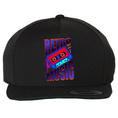 Retro Music Neon Wool Snapback Cap