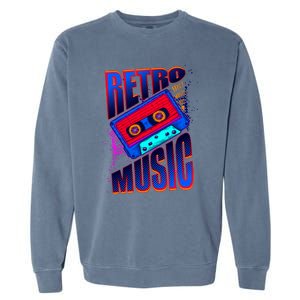 Retro Music Neon Garment-Dyed Sweatshirt