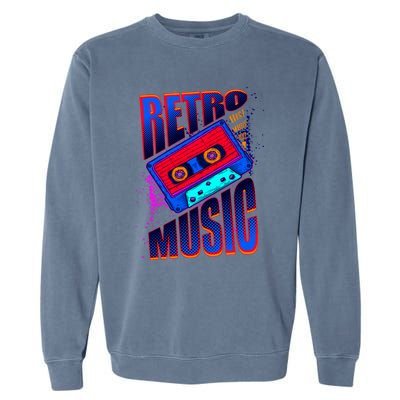 Retro Music Neon Garment-Dyed Sweatshirt